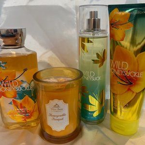 NEW Bath & Body Works Wild Honeysuckle 4 Pack